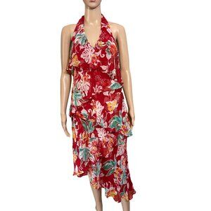 ICE Floral Dress with Open Back Size 10